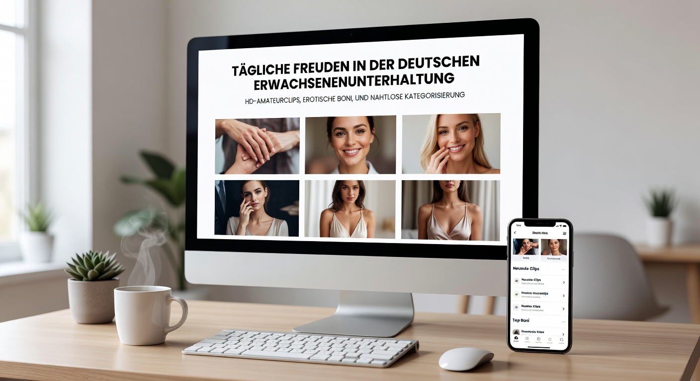 Bildschirmabbildung einer Kategorien-Übersicht mit erotischen Boni und HD-Thumbnails auf einer deutschen Plattform