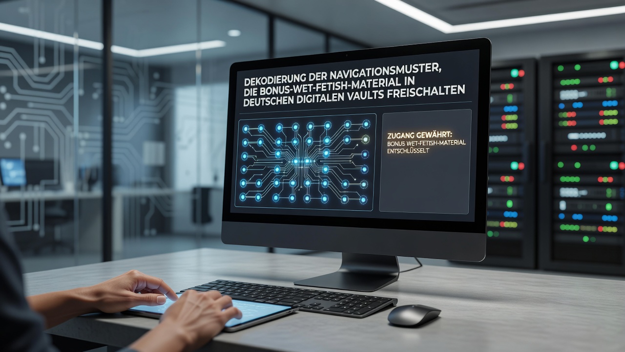 Detailansicht von Kategorie-Trails und Bonus-Unlocks in einem deutschen Wet-Fetisch-Archiv
